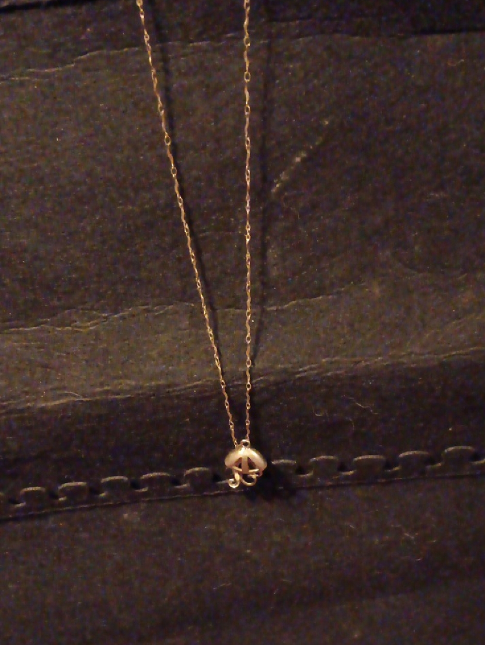 Delicate Small Shell Pendant Necklace in Gold